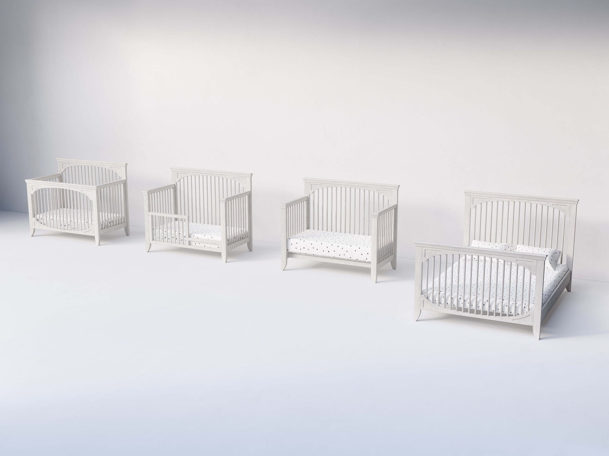 Cameo Oval Convertible Crib - Side View of Oval Convertible Crib Conversion Types Steam
