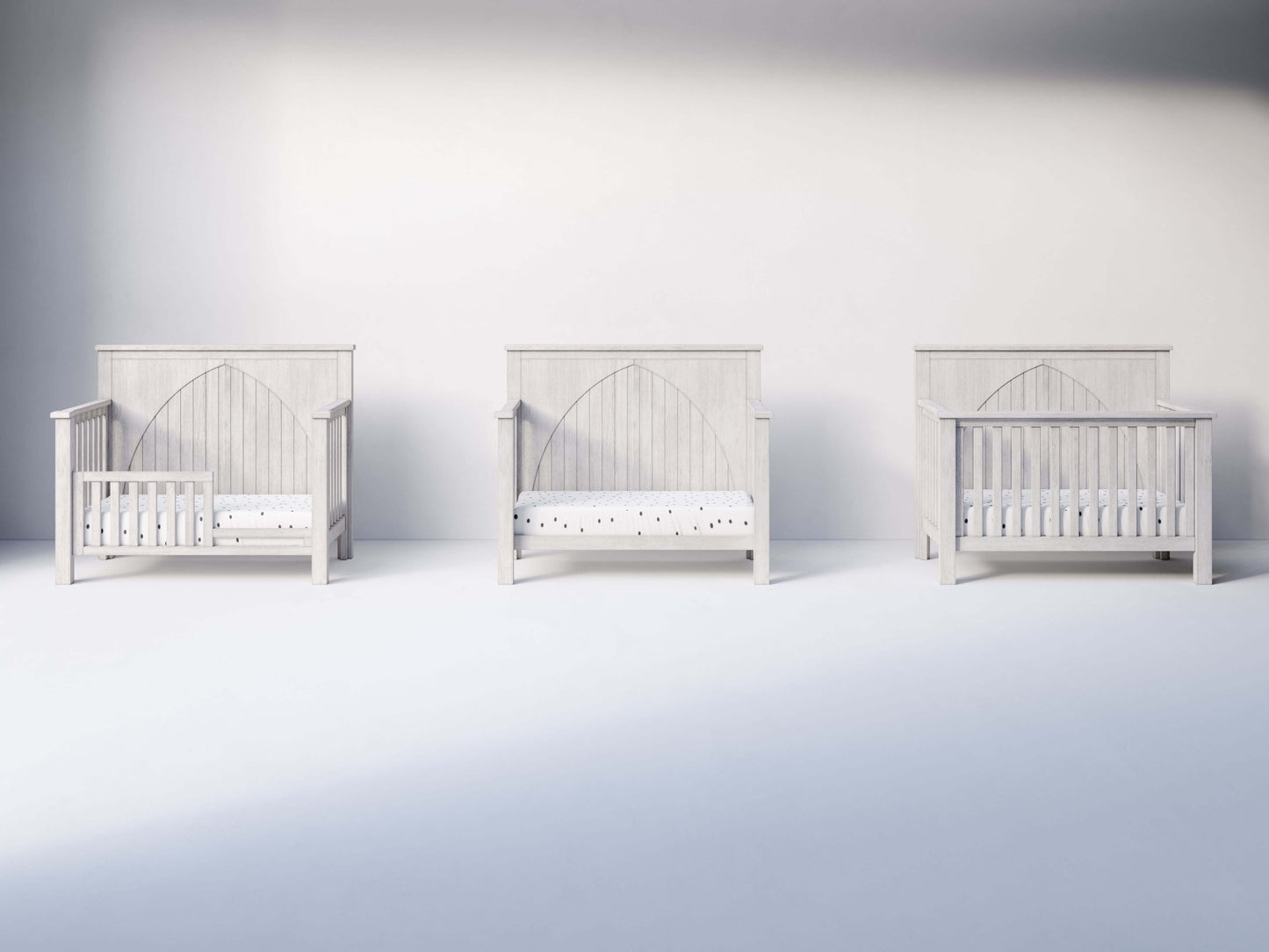Relic Winchester 4-in-1 Convertible Crib - Front View of Winchester 4-in-1 Convertible Crib Cloud