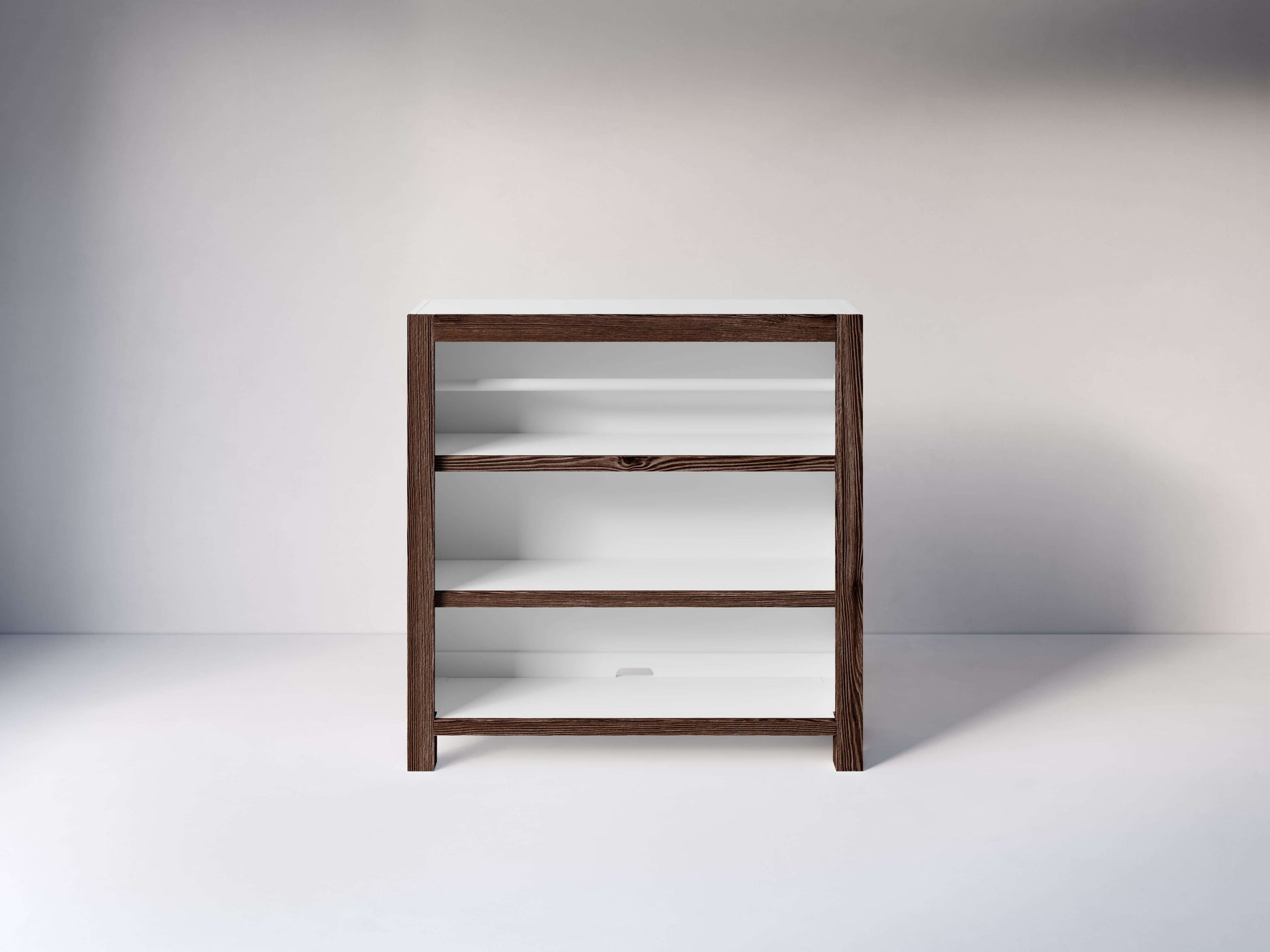 True Hutch/ Bookcase - Front View of Hutch/ Bookcase Mud with Snow