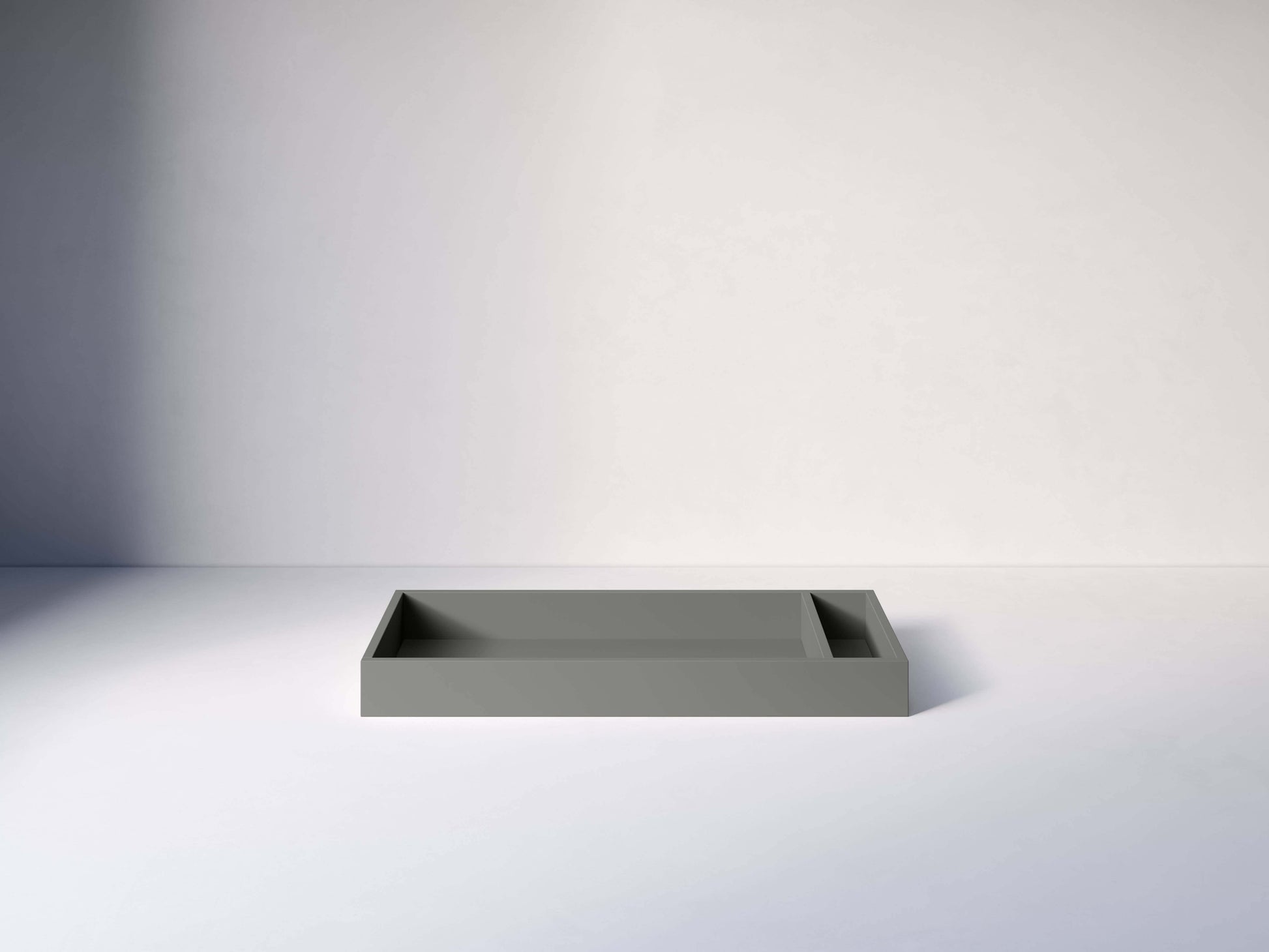 Branch Changer Tray - Front View of Changer Tray Gray