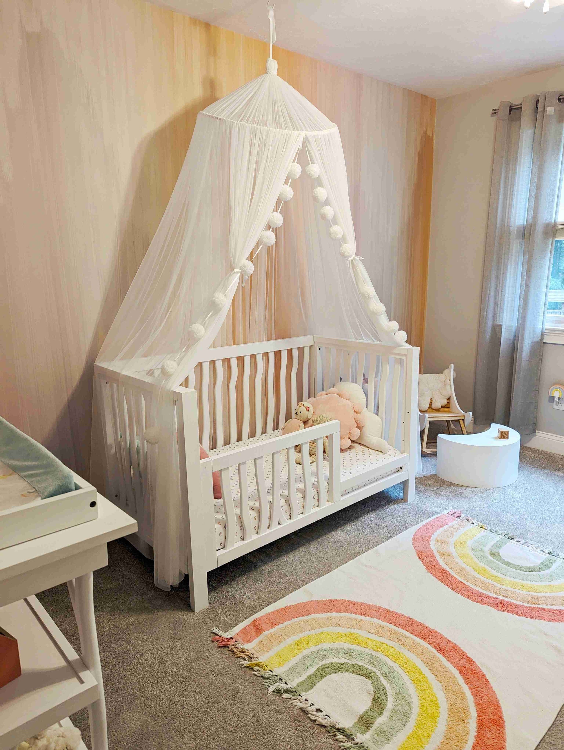 Branch Toddler & Day Bed Conversion Kit - Lifestyle Image of Toddler & Day Bed Conversion Kit White