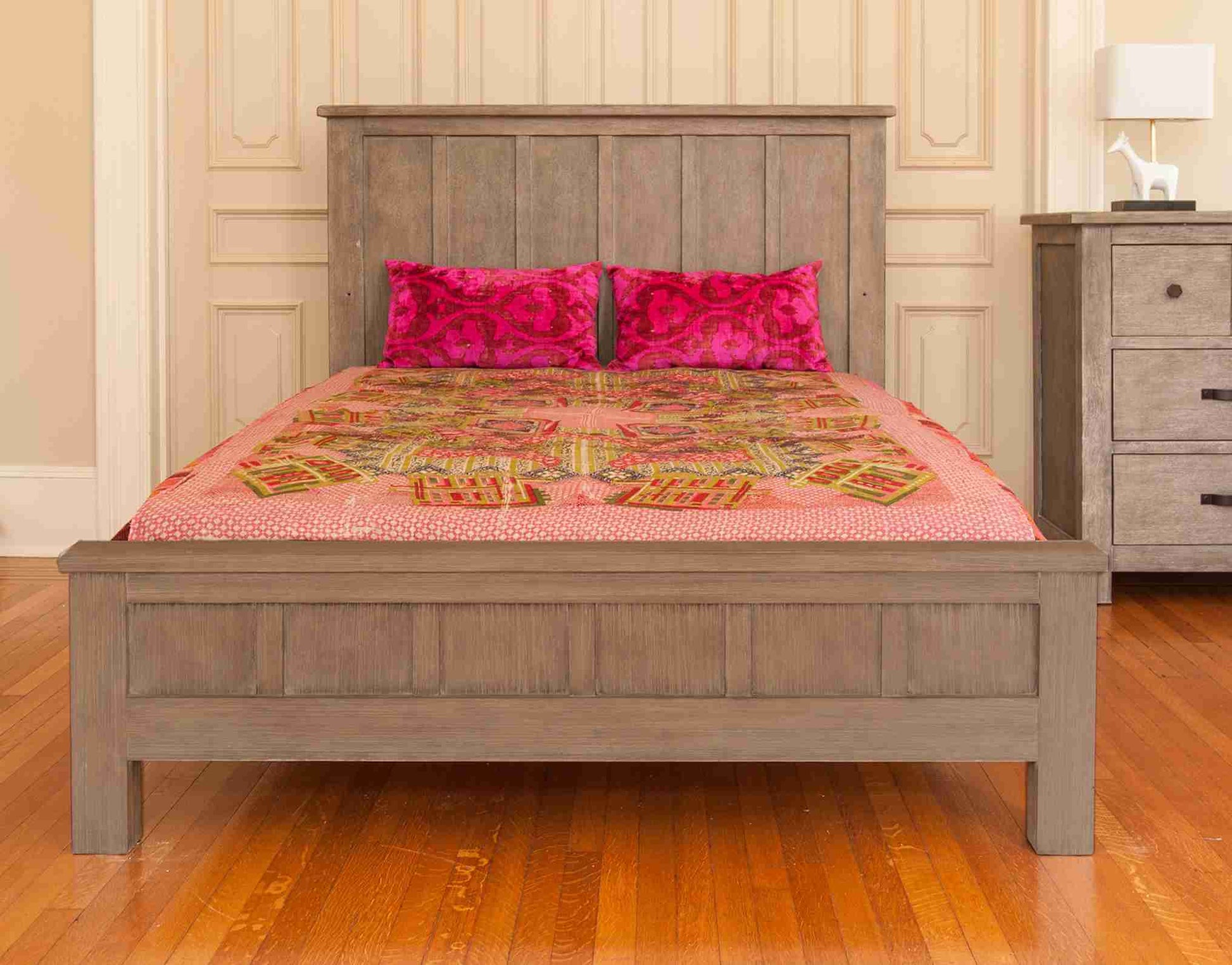 Relic Low Profile Footboard - Lifestyle Image Front View of Low Profile Footboard Fossil