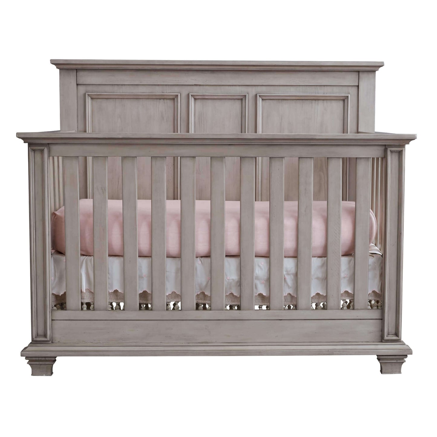 Kenilworth 4-in-1 Convertible Crib - Front View of Kenilworth 4-in-1 Convertible Crib Stone Wash