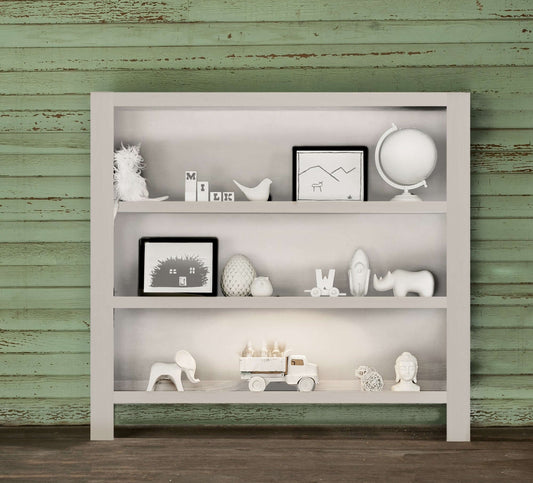 Cameo Hutch/Bookcase - Lifestyle Image Front View of Cameo Hutch/Bookcase Steam