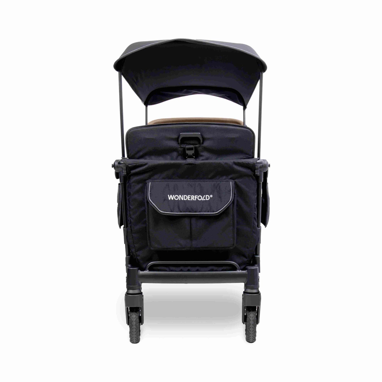 L4 Quad Stroller Wagon - Rear View of L4 Quad Stroller Wagon Black