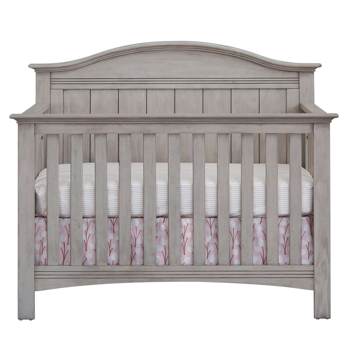 Chandler 4 In 1 Convertible Crib - Front View of Chandler 4 In 1 Convertible Crib Stone Wash