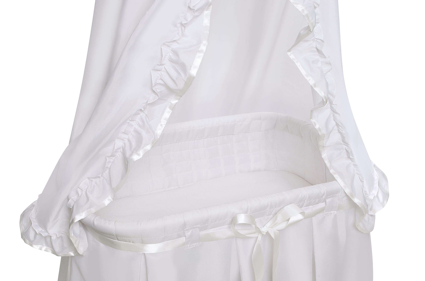Majesty Baby Bassinet with Canopy - Zoomed View of Majesty Baby Bassinet with Canopy Pink