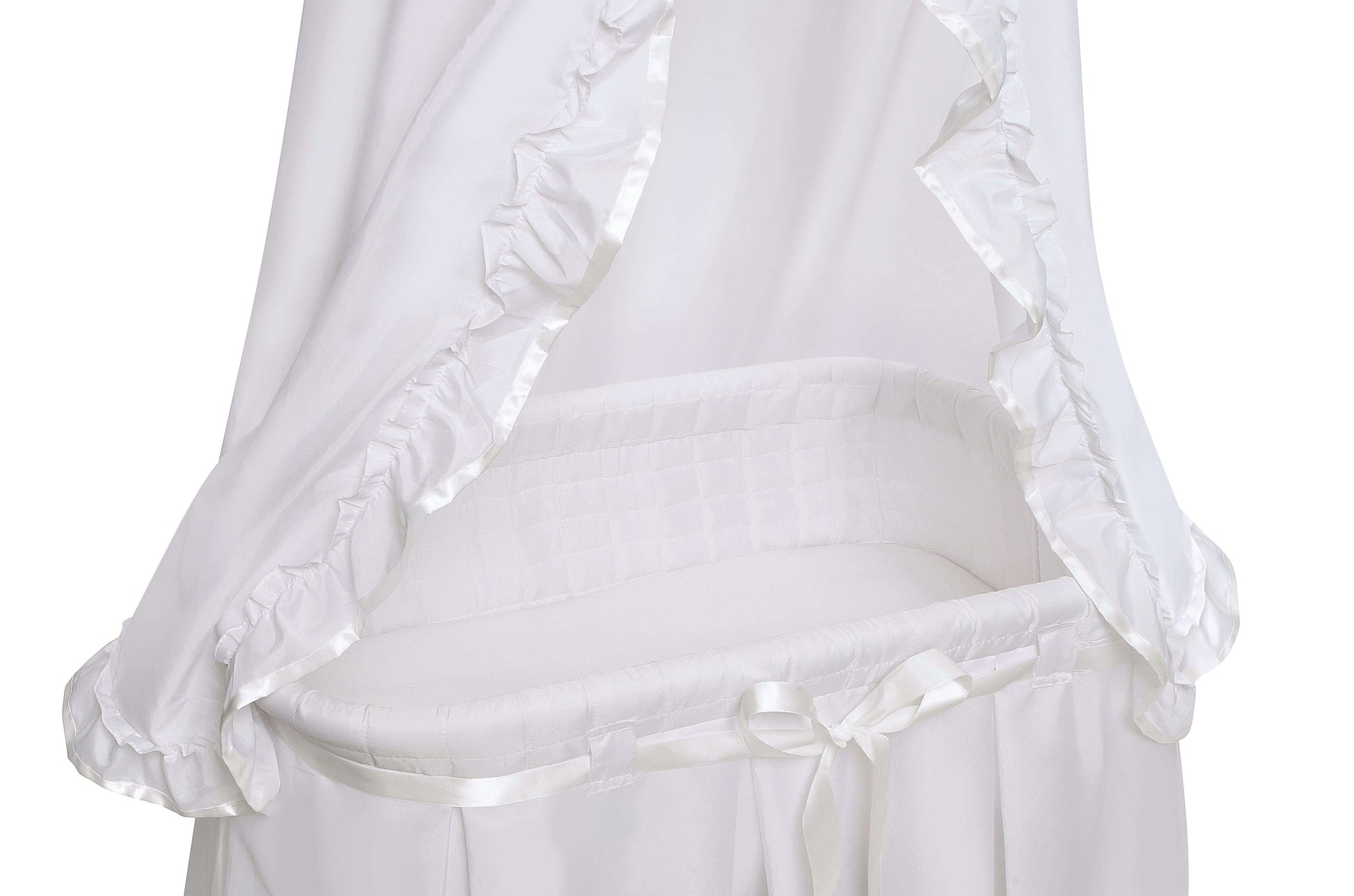 Majesty Baby Bassinet with Canopy - Zoomed View of Majesty Baby Bassinet with Canopy Pink