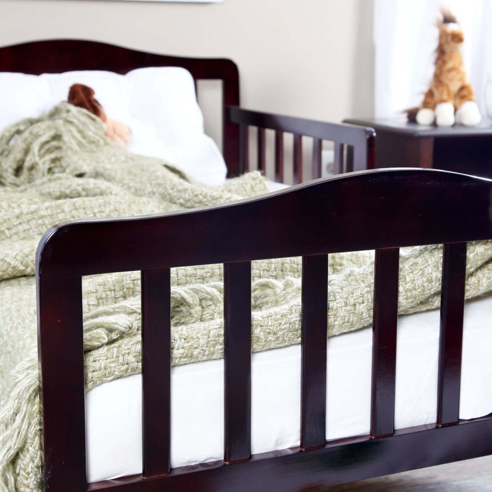 Contemporary Toddler bed - Lifestyle Image Zoomed View of Contemporary Toddler bed Espresso