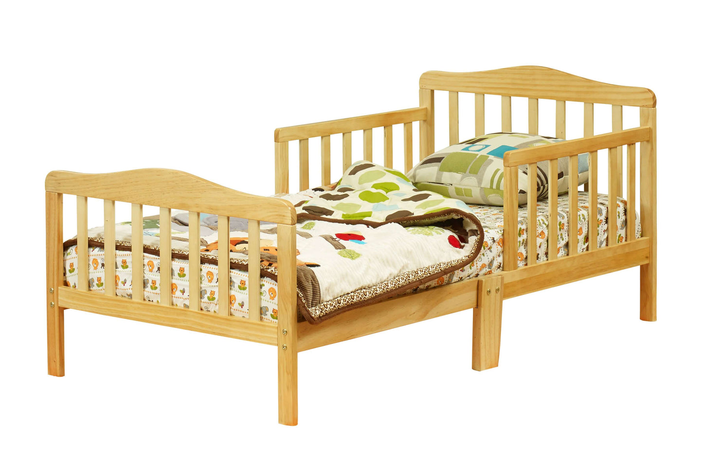 Contemporary Toddler bed - Inclined Side View of Contemporary Toddler bed Natural