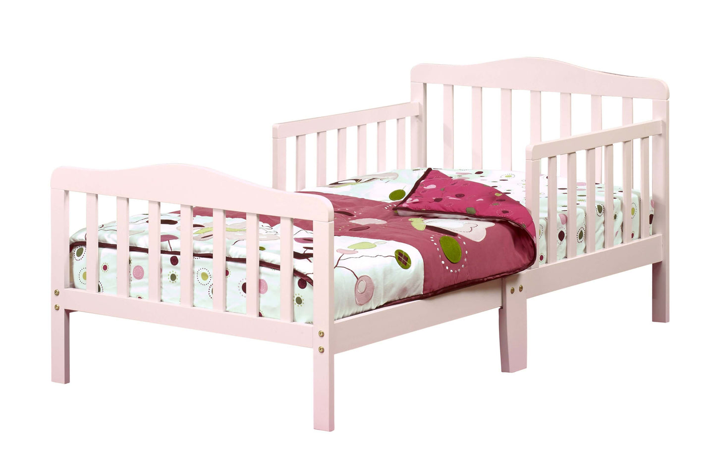 Contemporary Toddler bed - Inclined Side View of Contemporary Toddler bed Pink