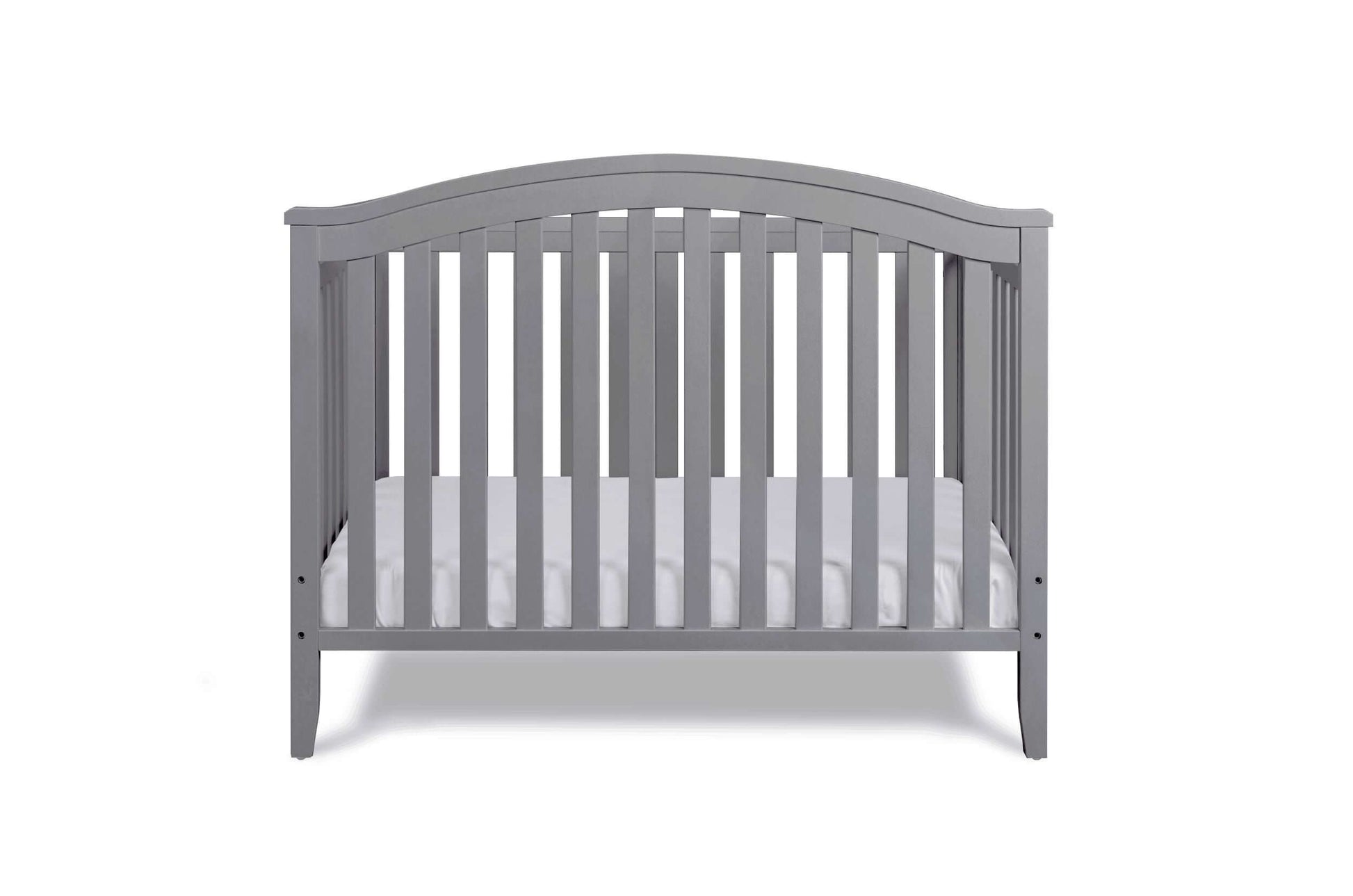 Kali II 4-in-1 Crib (Flat Footboard) - Rear View of Kali II 4-in-1 Crib Gray