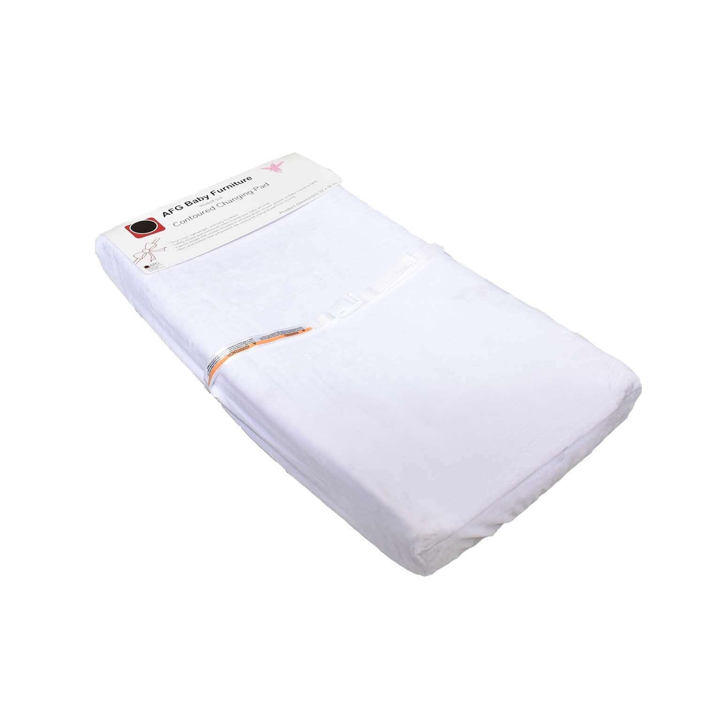 Contoured Changing Pad Fabric Cover - Pad Inclined View