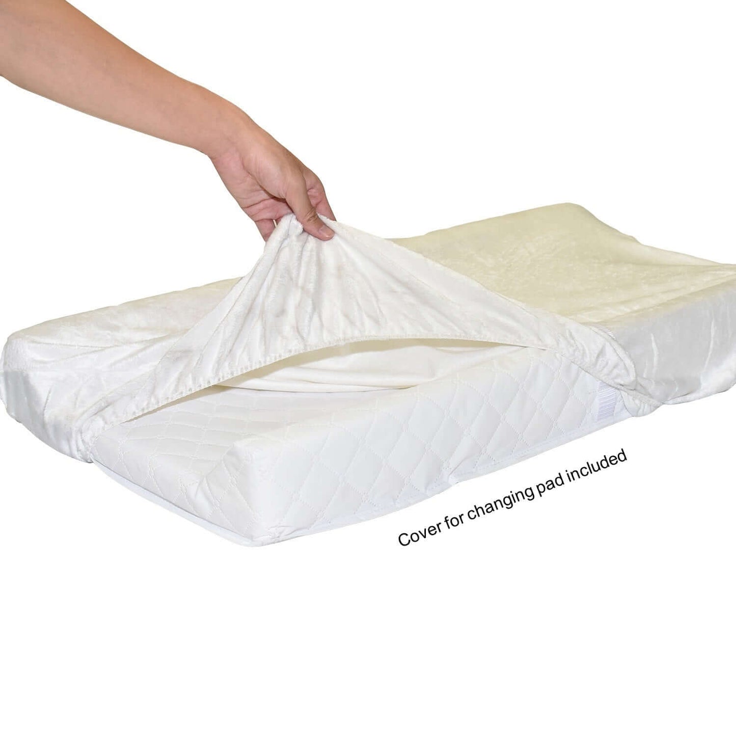 Contoured Changing Pad Fabric Cover - Product's Image With Fabric Cove
