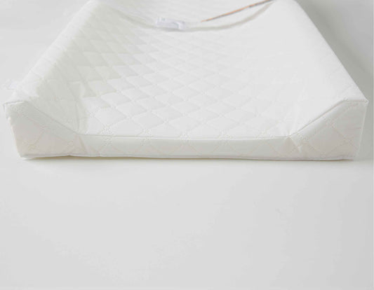 Contoured Changing Pad Fabric Cover - Product's Top Inclined View