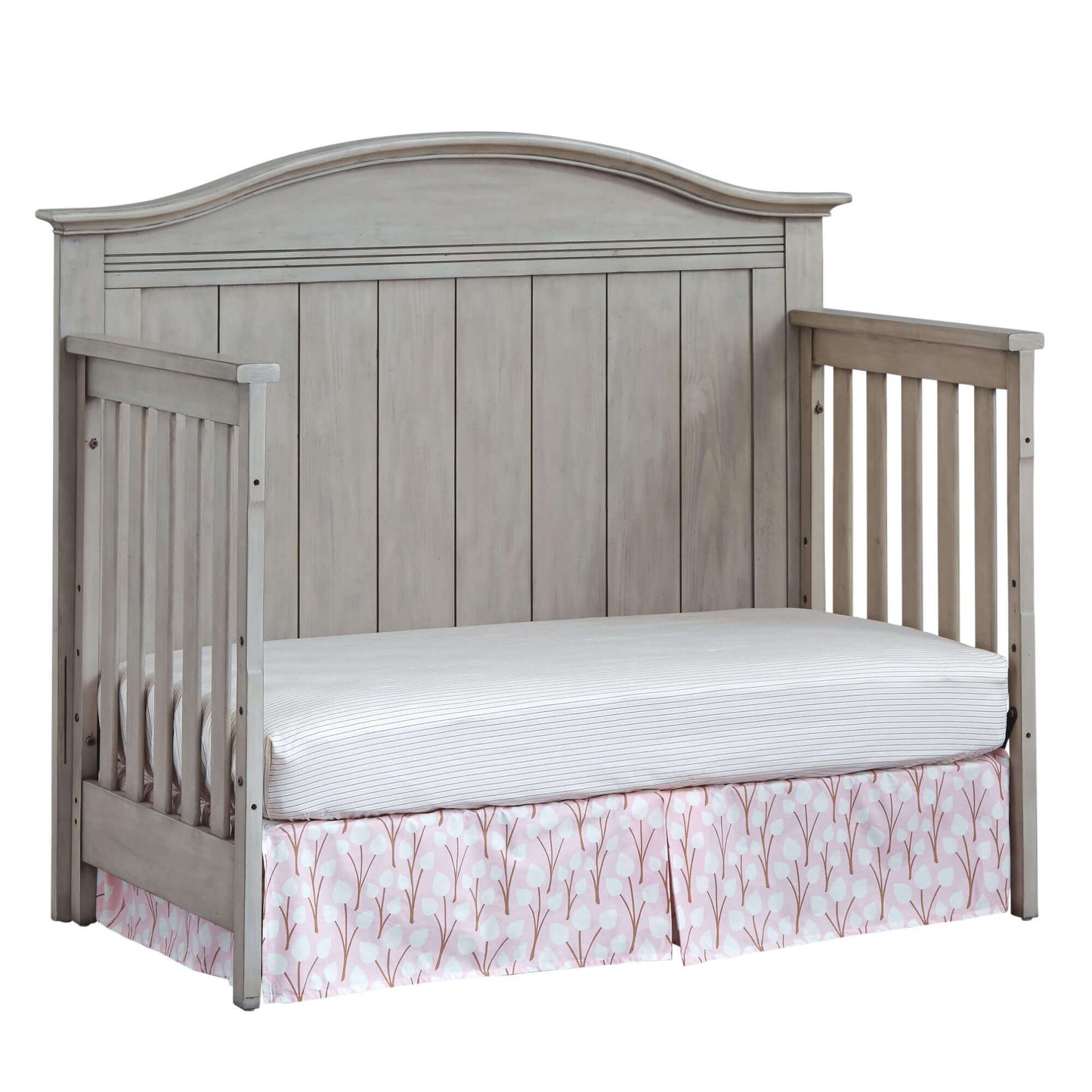 Chandler 4 In 1 Convertible Crib - Inclined Side View of Chandler Daybed Stone Wash
