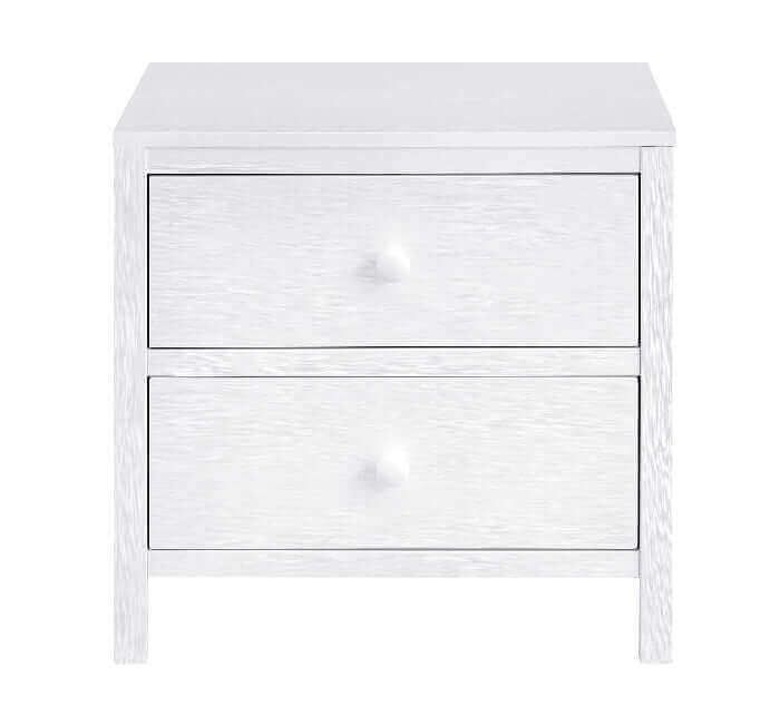 Everlee Nightstand - Front View of Everlee Nightstand Whitewash