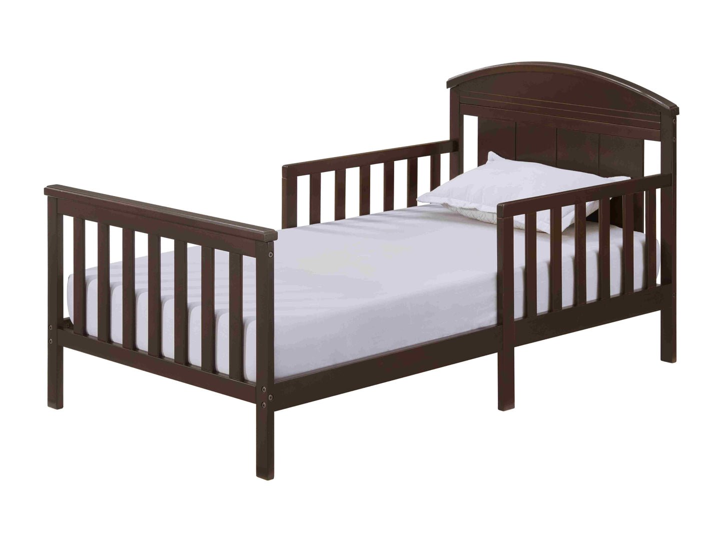 Baldwin Toddler Bed - Side View of Toddler Bed Espresso