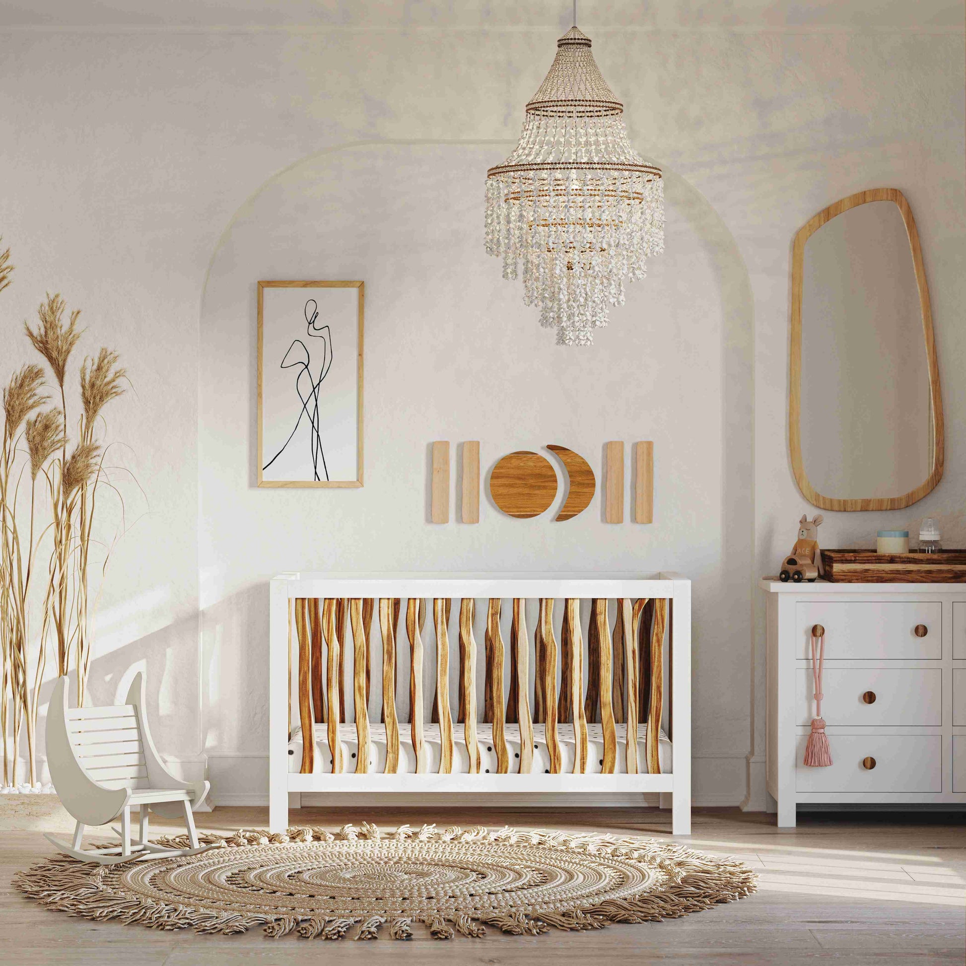 Branch Changer Tray - Lifestyle Image of all Branch Products with Changing Tray Acacia