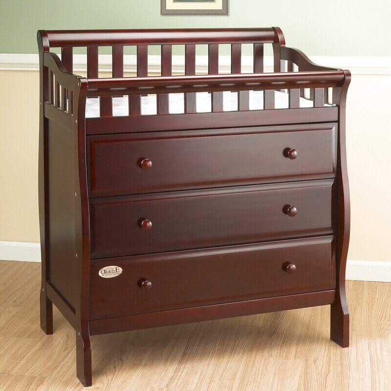 Oneman Changing Table - Lifestyle Image of Changing Table Espresso