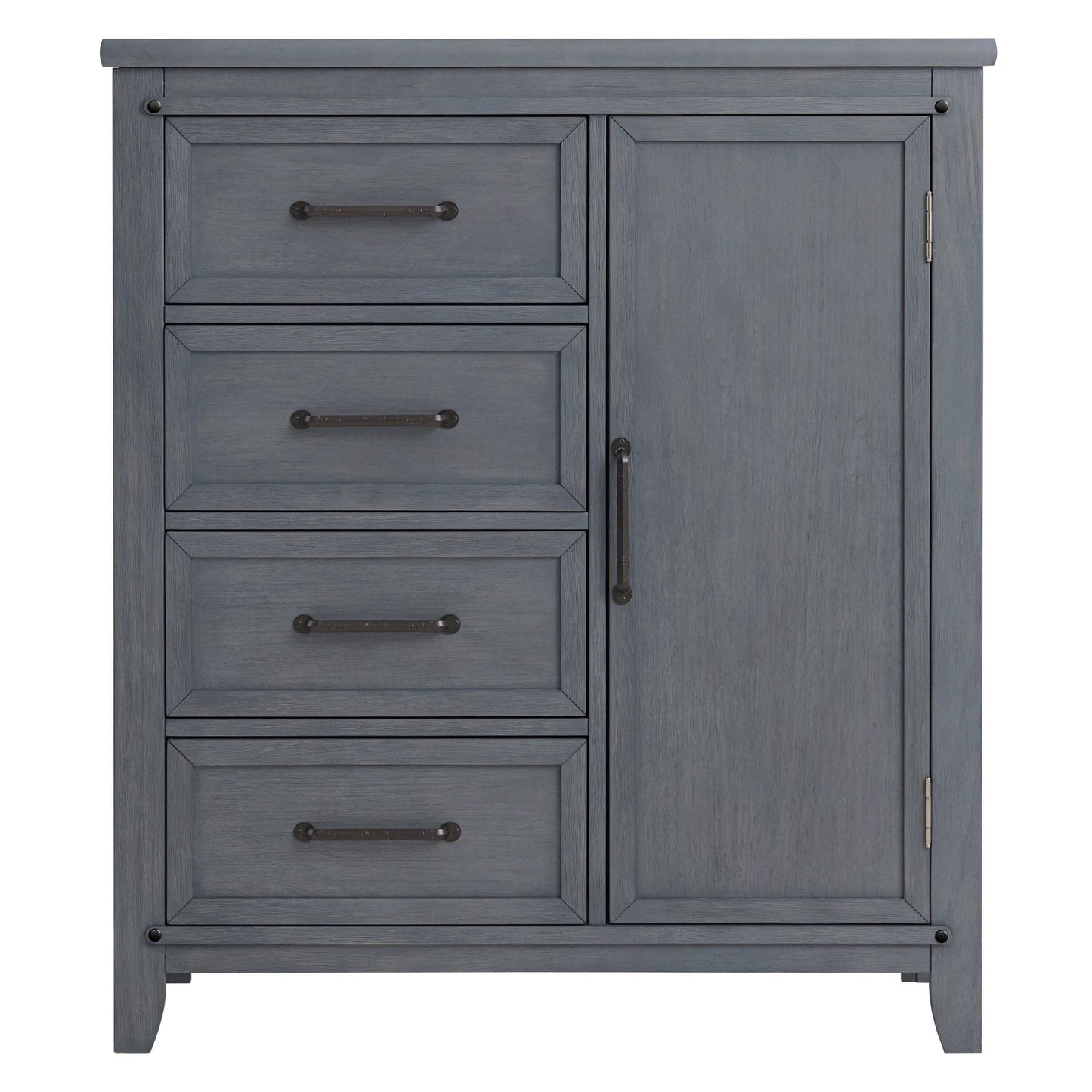 Ellison Chifferobe - Front View of Ellison Chifferobe Ash Gray