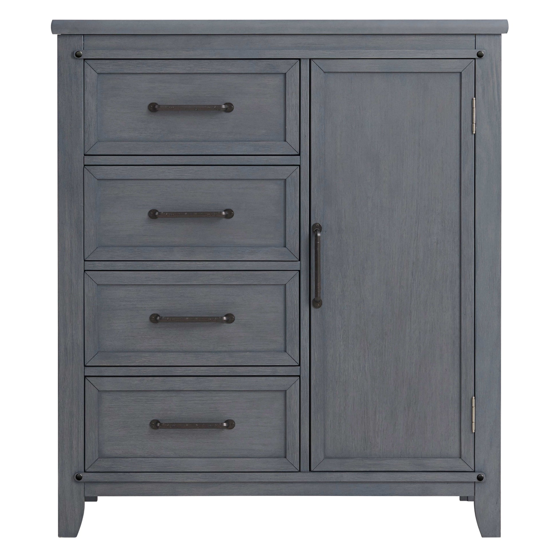 Ellison Chifferobe - Front View of Ellison Chifferobe Ash Gray