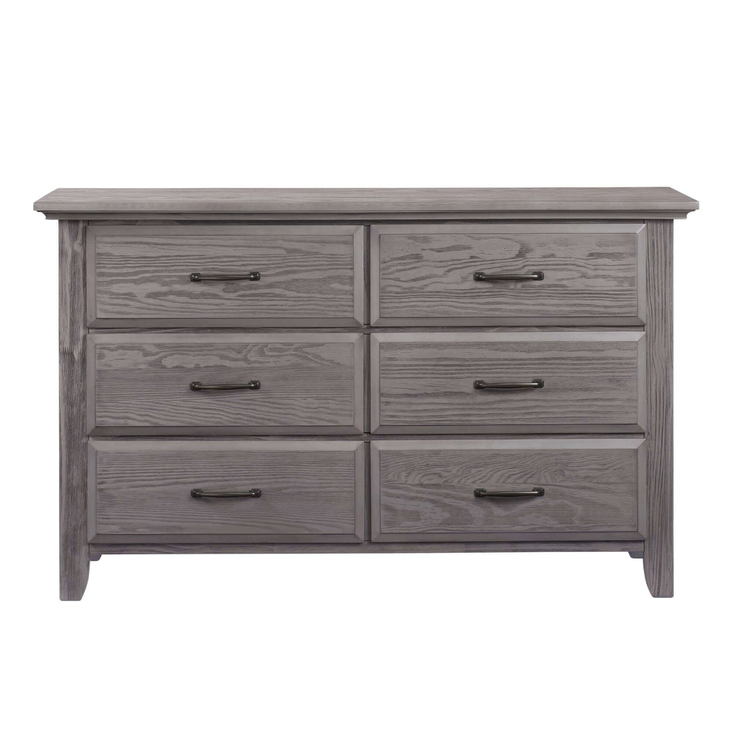 Chandler 6 Drawer Dresser - Front View of Chandler 6 Drawer Dresser Graphite Gray