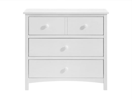 Castle Hill 3-Drawer Dresser - Front View of Castle Hill 3-Drawer Dresser White