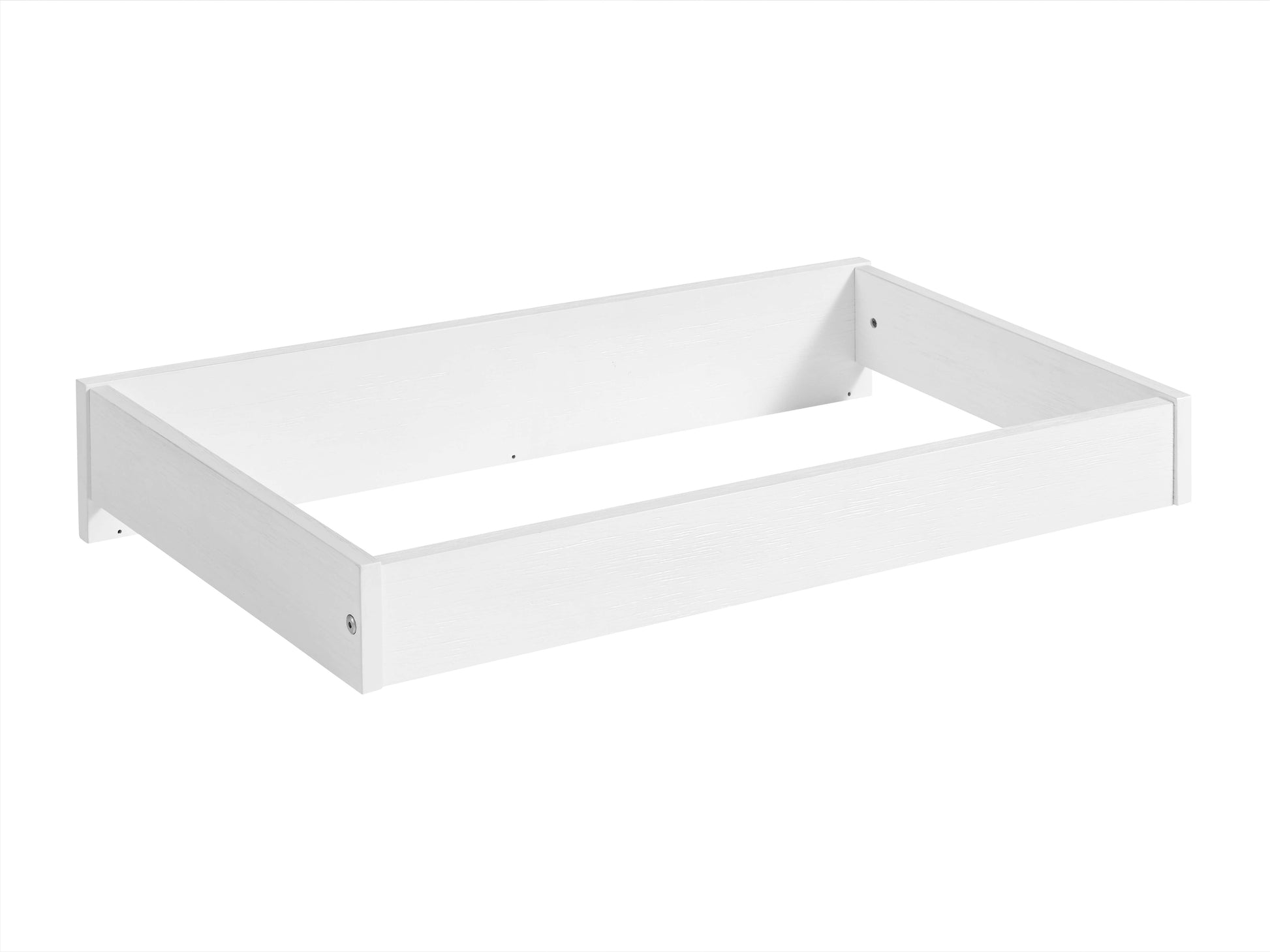 Castle Hill Changing Topper - Top Inclined Front View of Castle Hill Changing Topper White