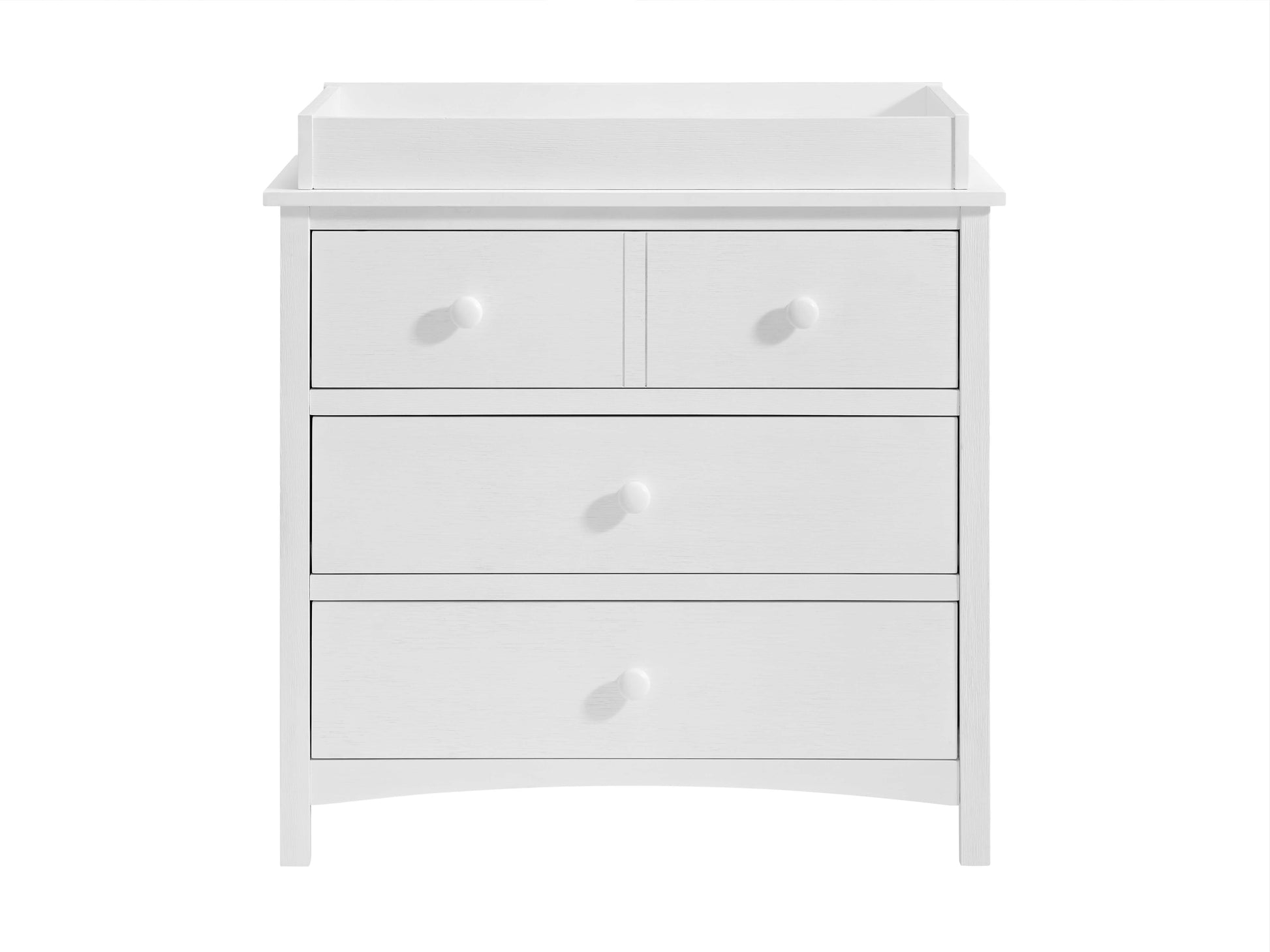 Castle Hill 3-Drawer Dresser - Front View of Castle Hill 3-Drawer Dresser White with Changing Topper