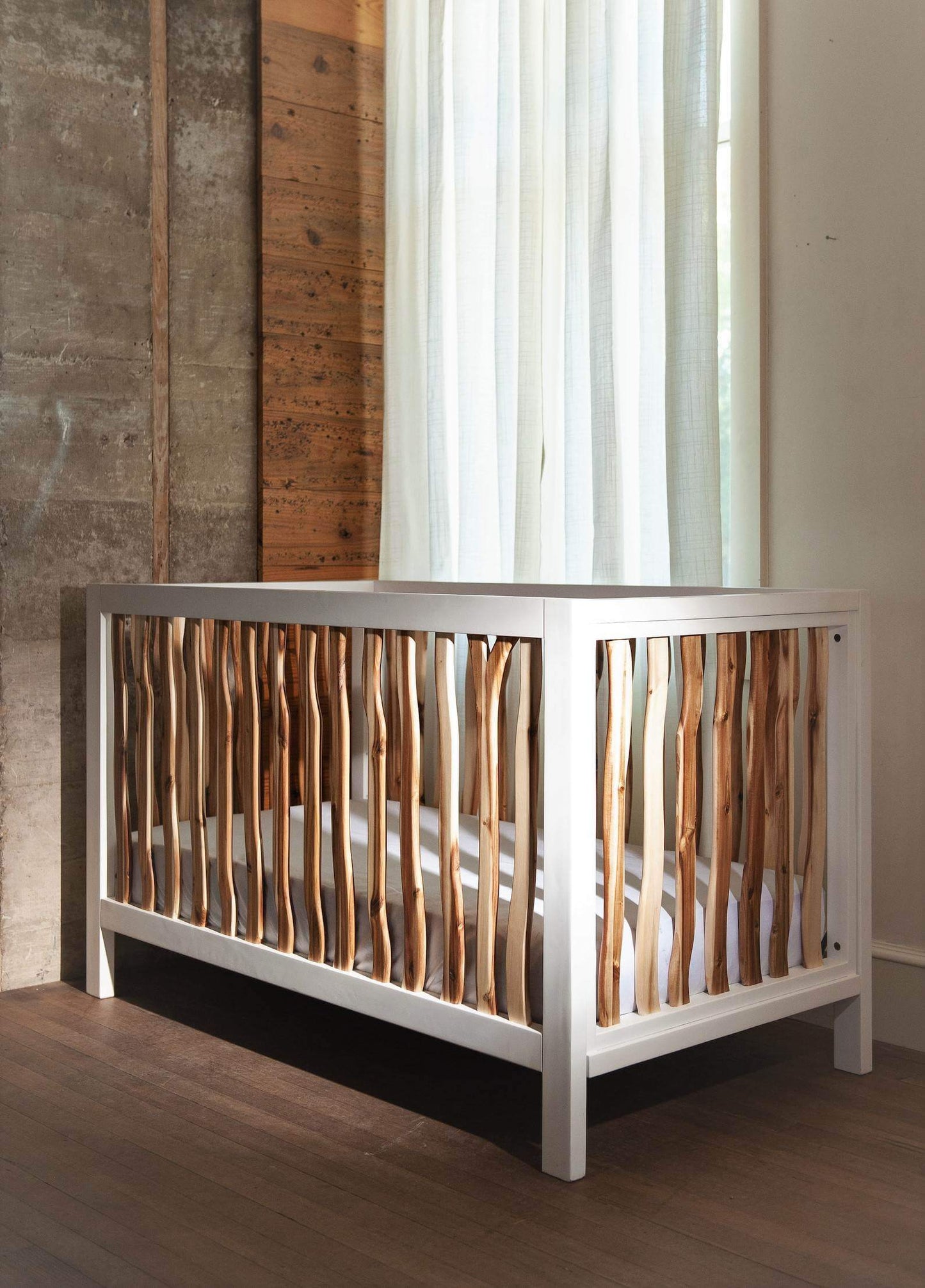 Branch 4 in 1 Convertible Crib - Lifestyle Image of 4 in 1 Convertible Crib Acacia