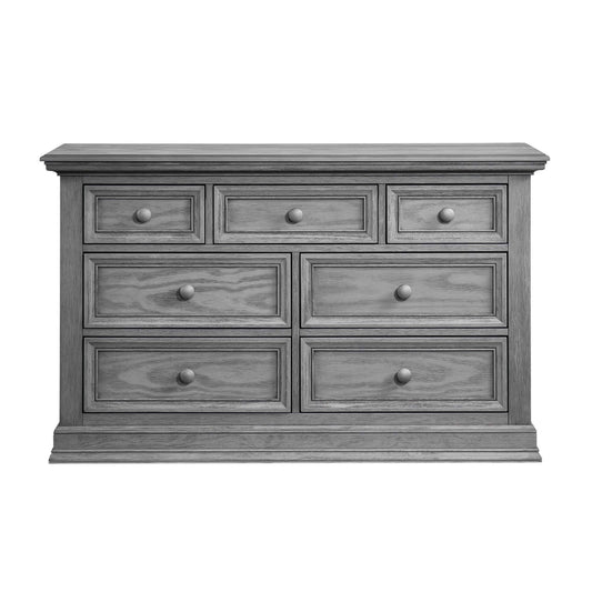 Glenbrook 7 Drawer Dresser - Front View of Glenbrook 7 Drawer Dresser Graphite Gray