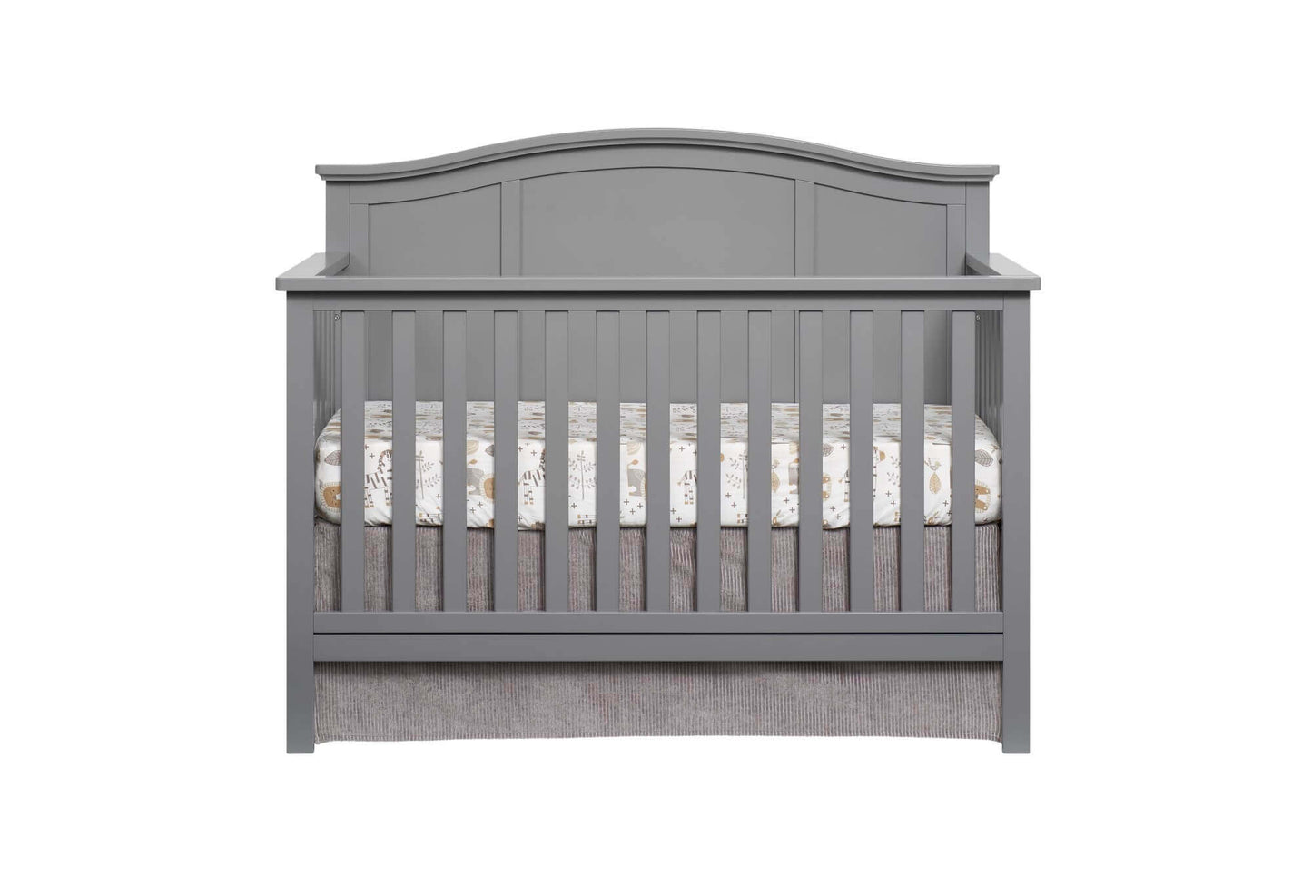 Emerson 4-in-1 Convertible Crib - Front View of Emerson 4-in-1 Convertible Crib Snow White