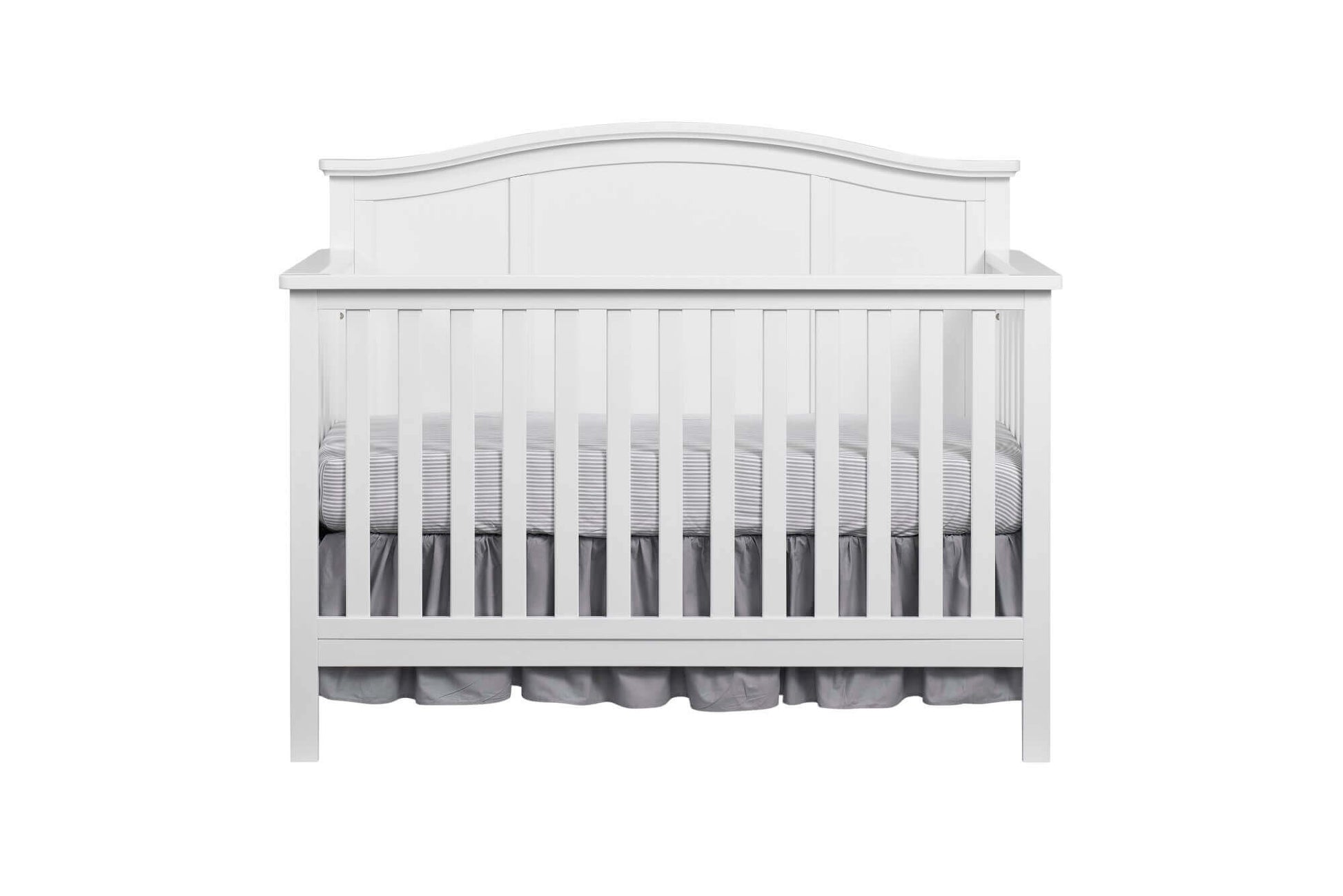 Emerson 4-in-1 Convertible Crib - Front View of Emerson 4-in-1 Convertible Crib Snow White
