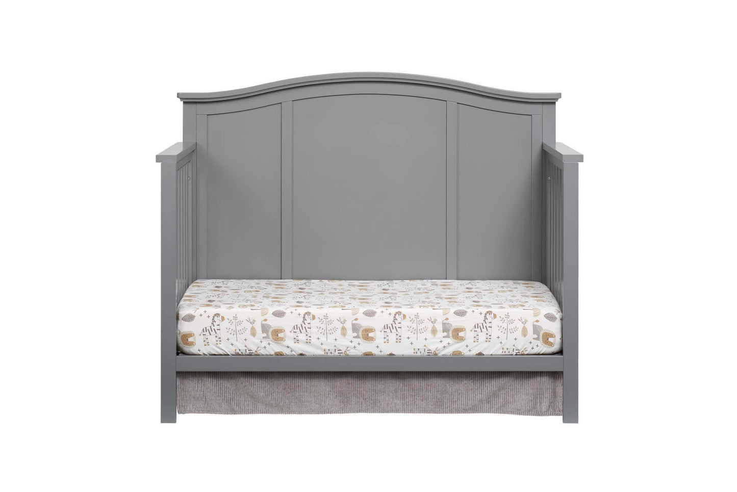 Emerson 4-in-1 Convertible Crib - Front View of Emerson Daybed Snow White