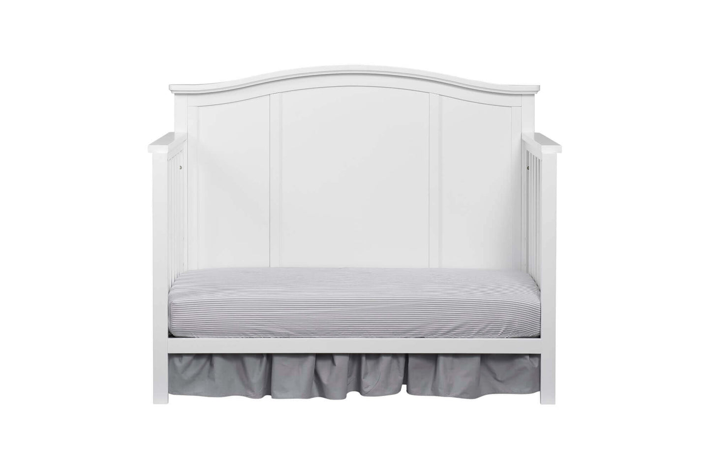 Emerson 4-in-1 Convertible Crib - Front View of Emerson Daybed Snow White