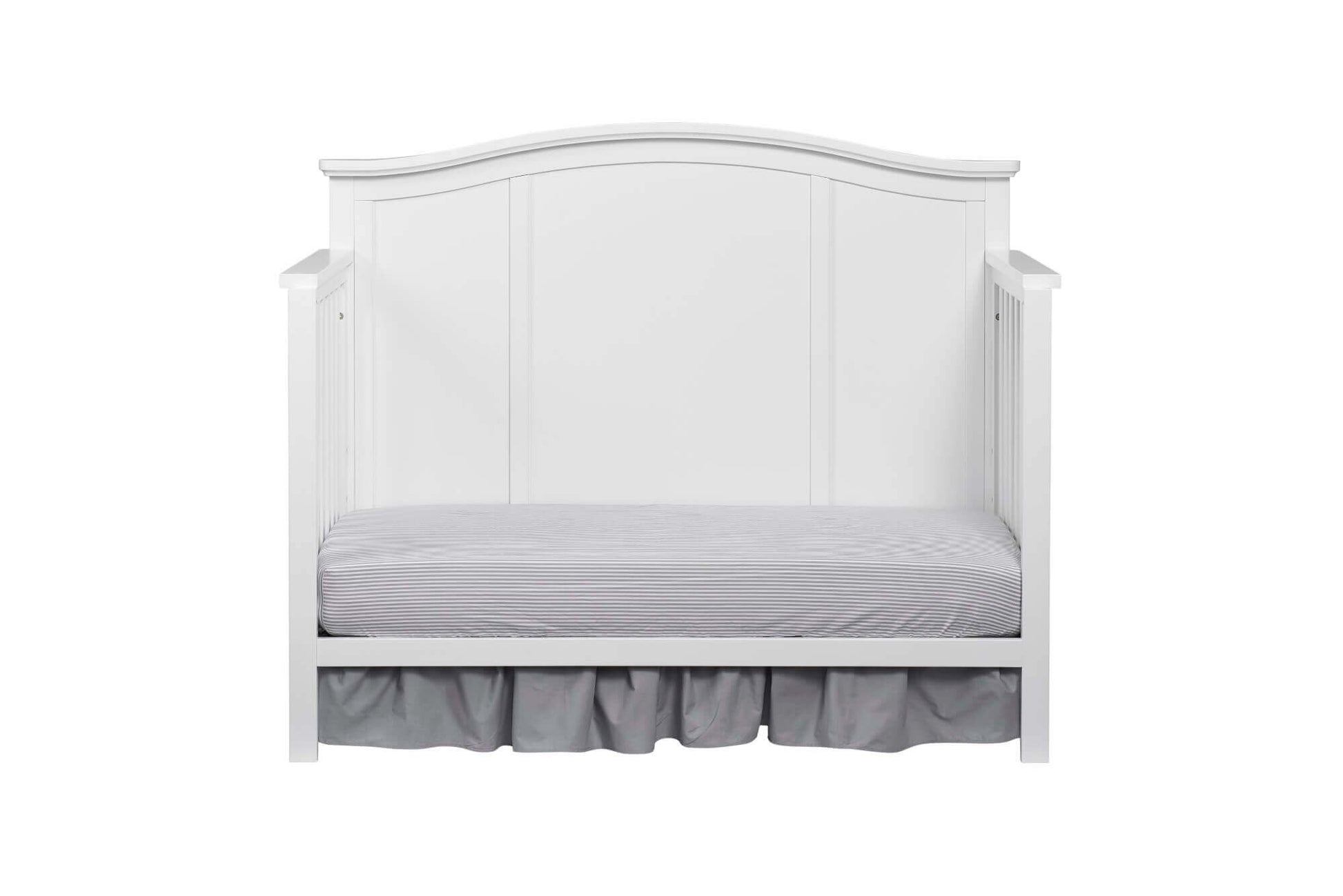 Emerson 4-in-1 Convertible Crib - Front View of Emerson Daybed Snow White