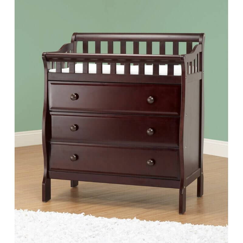 Oneman Changing Table - Lifestyle Image of Changing Table Espresso