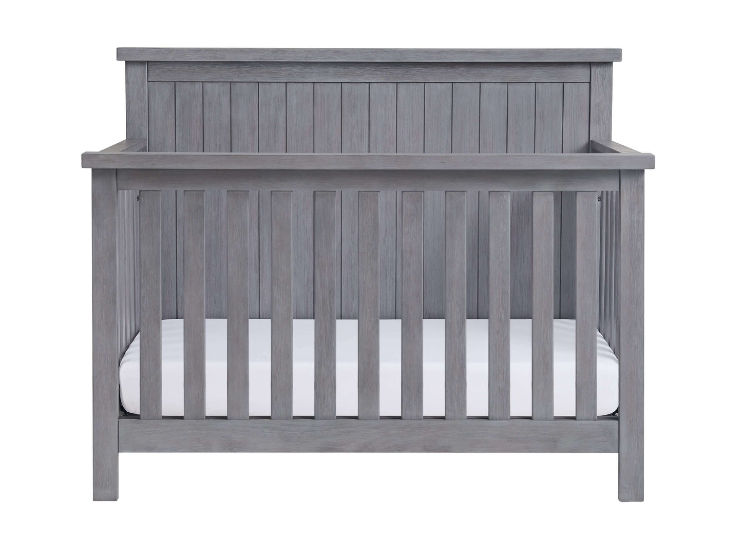 Everlee 4-In-1 Convertible Crib - Front View of Everlee 4-In-1 Convertible Crib Graystone