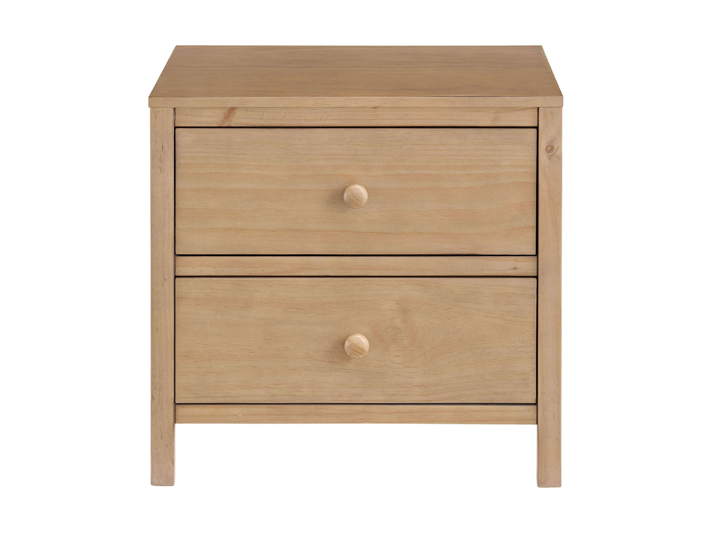 Everlee Nightstand - Front View of Everlee Nightstand Honey Wood