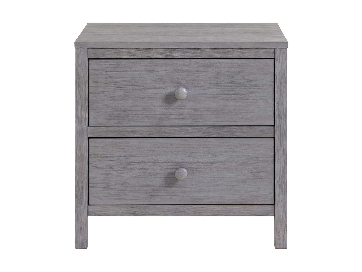 Everlee Nightstand - Front View of Everlee Nightstand Graystone