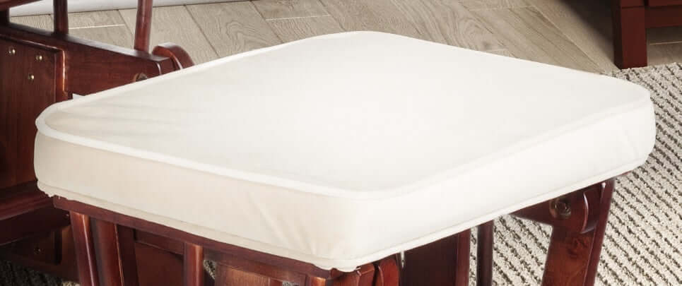 Sleigh Glider Ottoman Cushion -  Lifestyle Image of the Cushion Beige