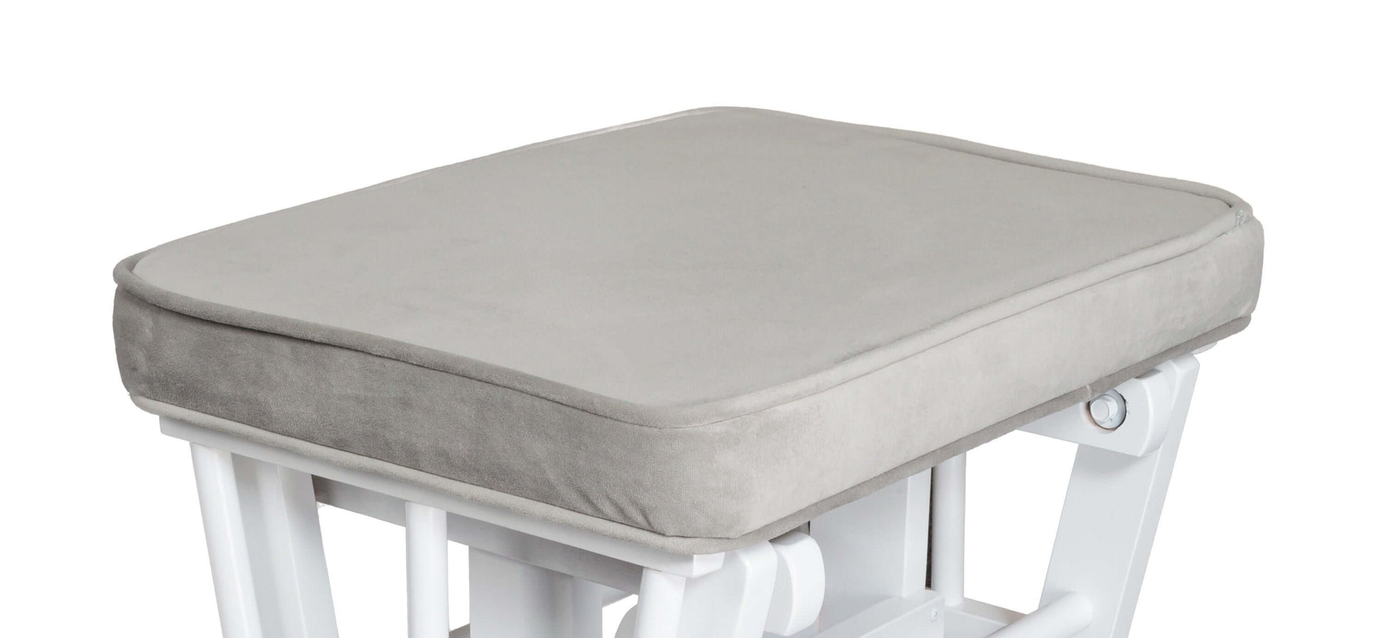 Sleigh Glider Ottoman Cushion - Top View of the Cushion Gray