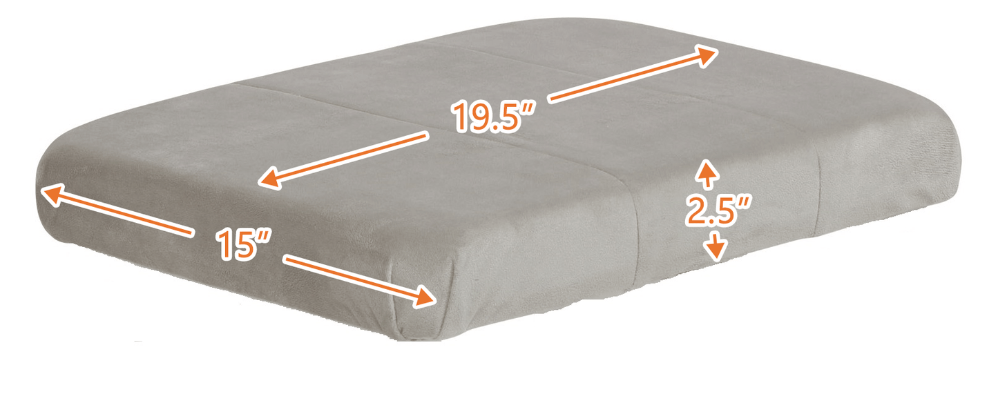 Alice Glider Ottoman Cushion - Dimension Image Gray