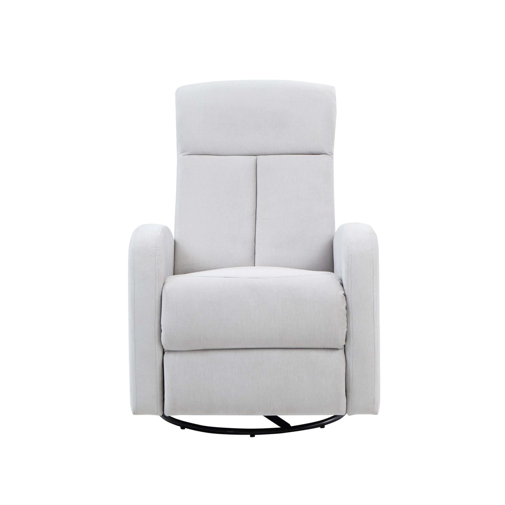 Amber Manual Swivel Glider Recliner - Front View of Amber Manual Swivel Glider Recliner Gray