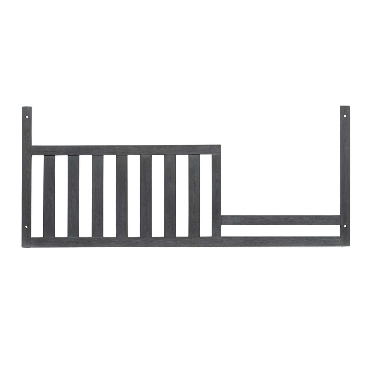 Hampton 4 In 1 Convertible Crib - Front View of Guard Rail Hampton 4 In 1 Convertible Crib Stone Wash