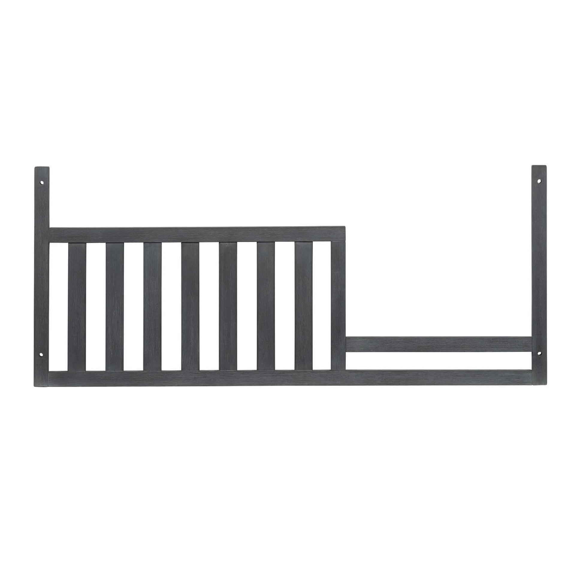 Hampton 4 In 1 Convertible Crib - Front View of Guard Rail Hampton 4 In 1 Convertible Crib Stone Wash