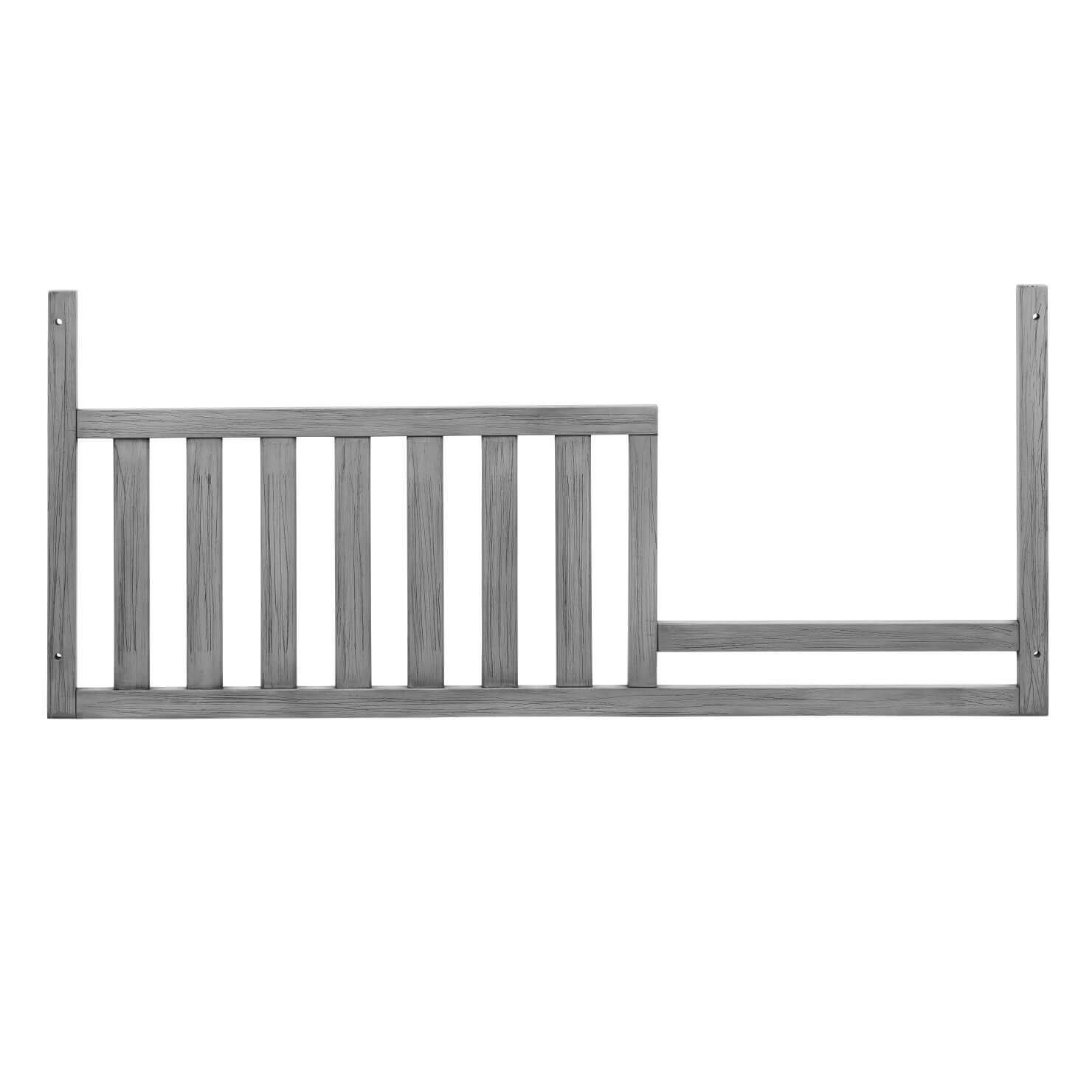Kenilworth 4-in-1 Convertible Crib - Front View of Kenilworth Guard Rail Graphite Gray