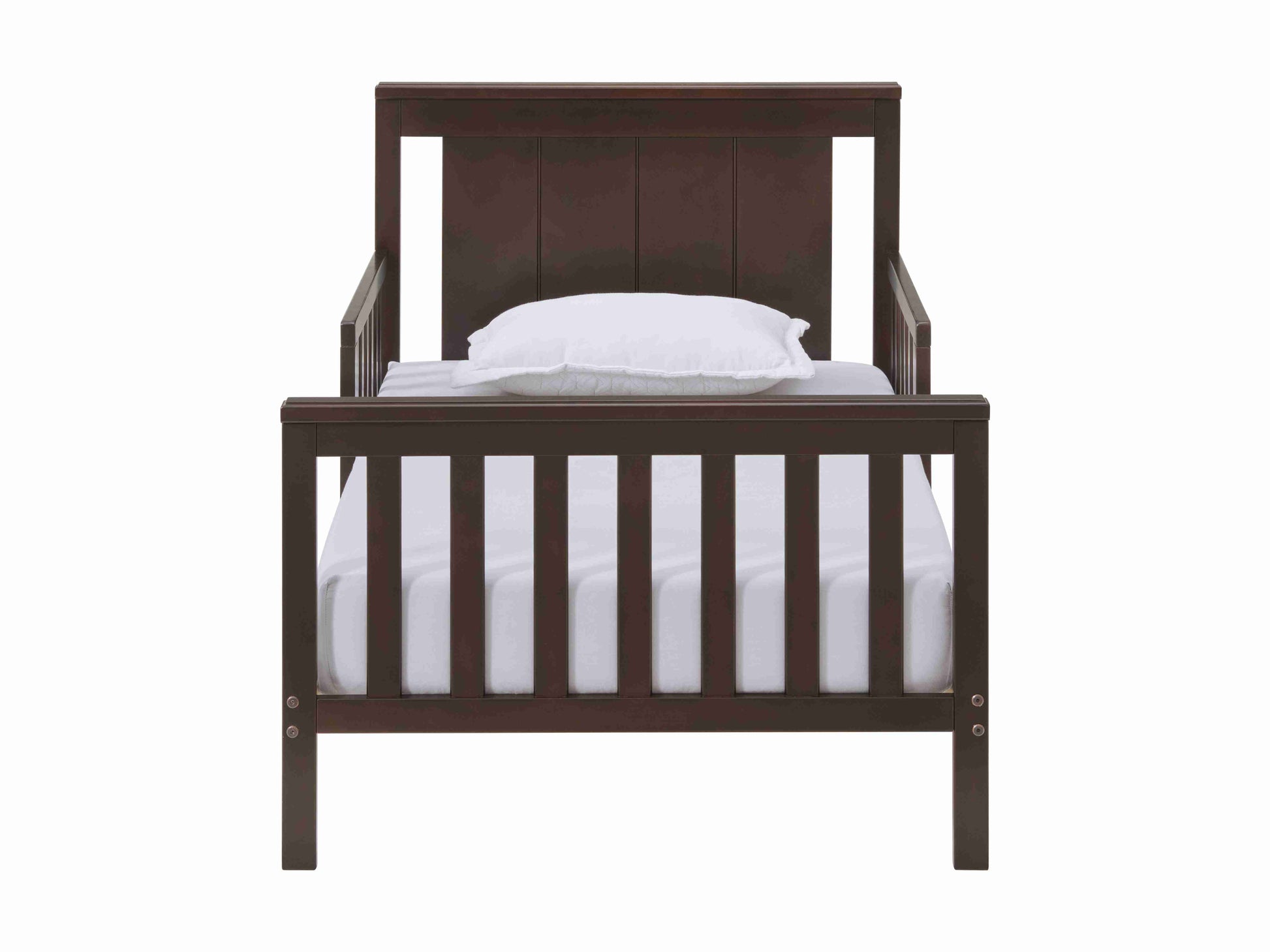 Lazio Toddler Bed - Front View of Toddler Bed Espresso