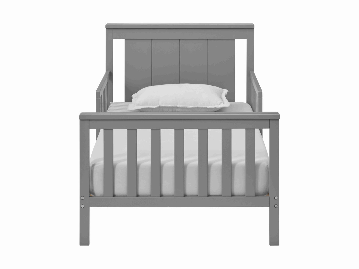 Lazio Toddler Bed - Front View of Toddler Bed Gray